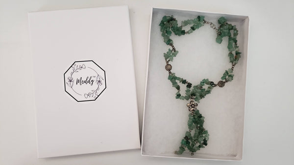 Natural Green Peridot Gemstone Necklace