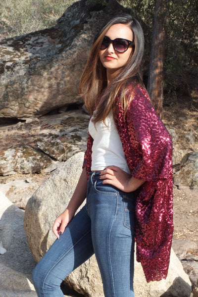 Sequin Kimono | Luxe Festival & Party Wear