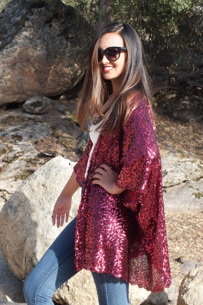 Sequin Kimono | Luxe Festival & Party Wear