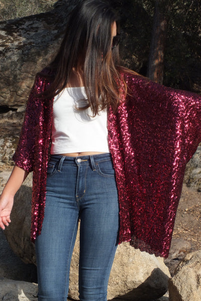 Sequin Kimono | Luxe Festival & Party Wear