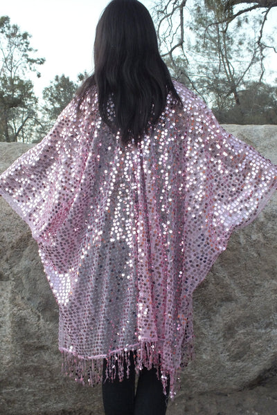 Moddy vintage-Festival Sequin Kimono Duster
